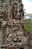 Angkor Thom - Bayon temple, second enclosure, corner towers seen from the central terrace 